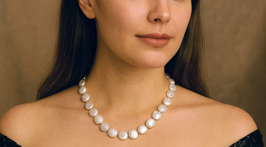 PFW008 The royal coin pearl necklace