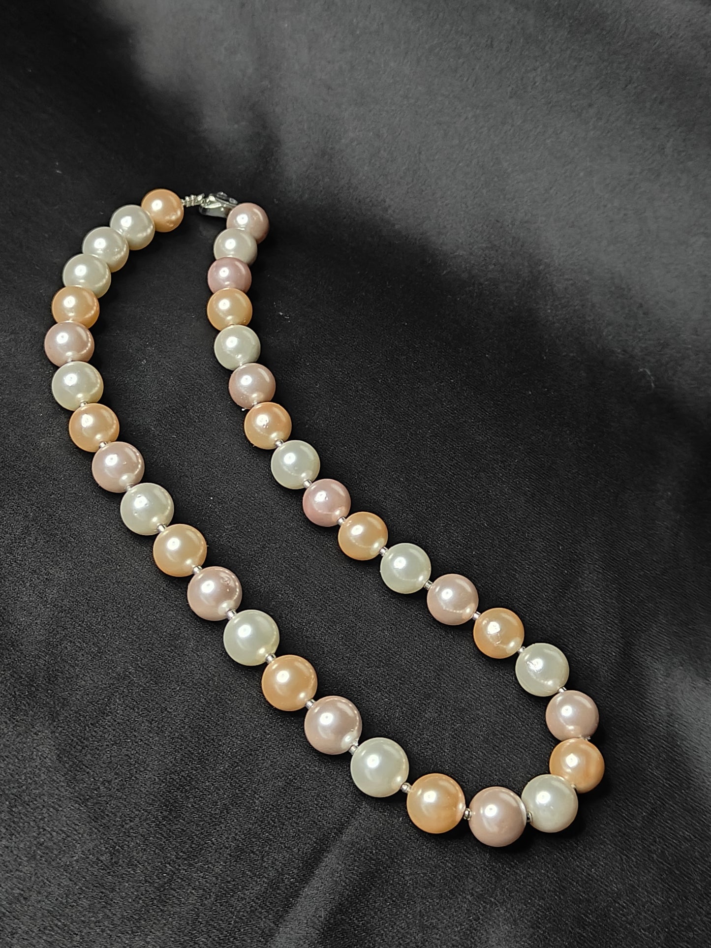 PSP005 Royal golden Rose pearl necklace set