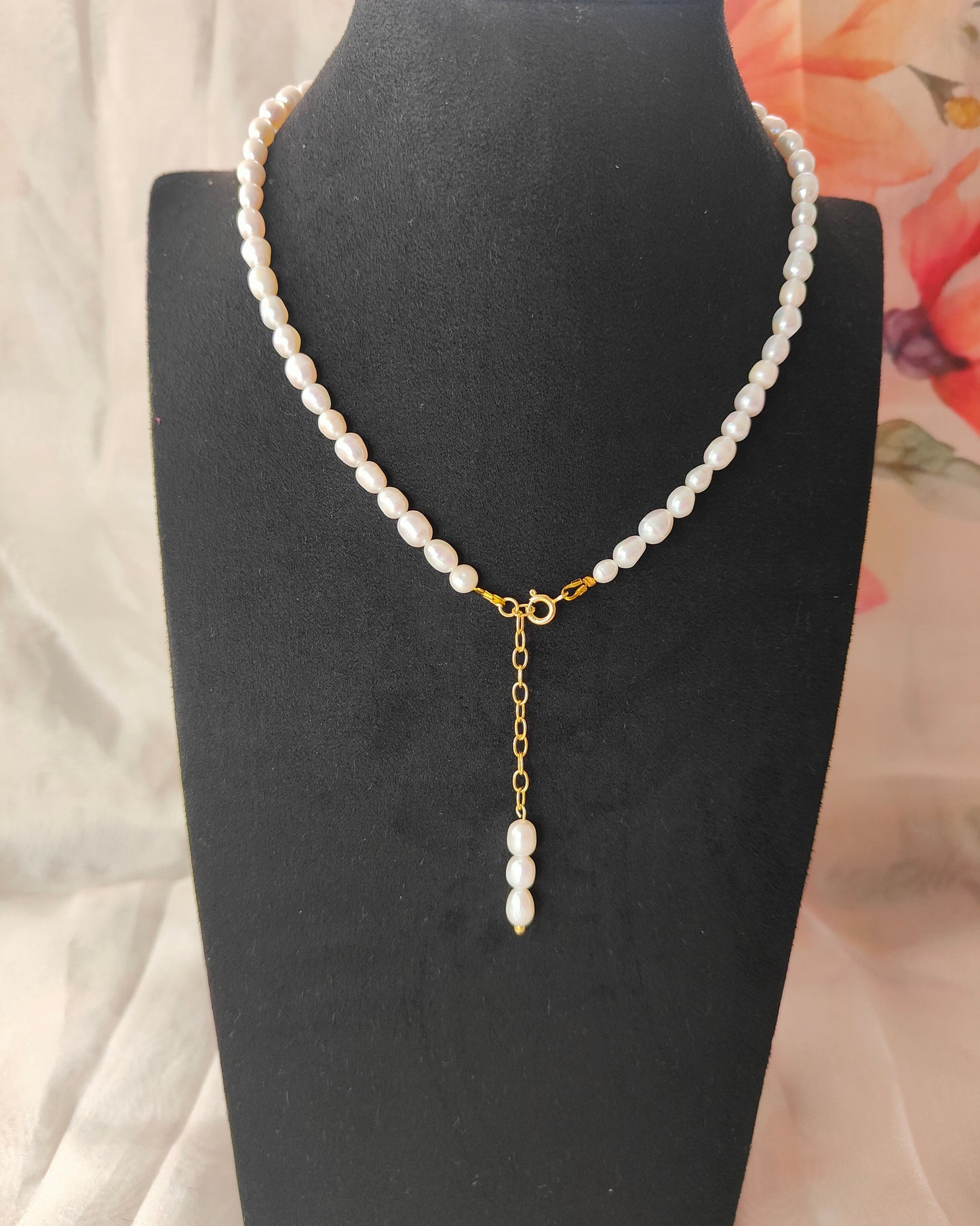 PFW023- Everyday Elara drop Pearl Necklace