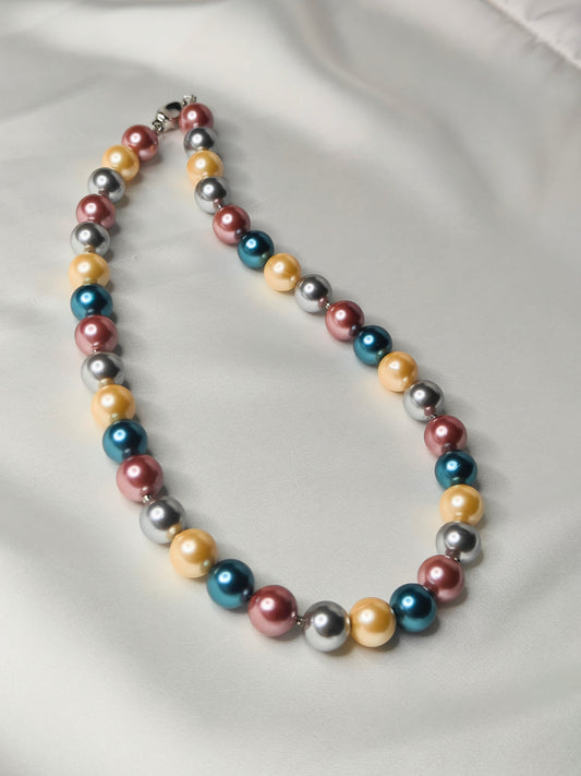 PSP003	Royal peacock pearl necklace set