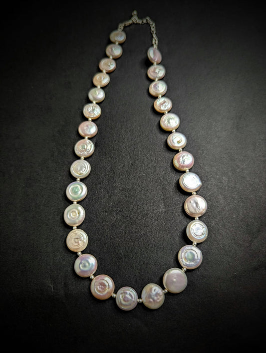 PFW008 The royal coin pearl necklace